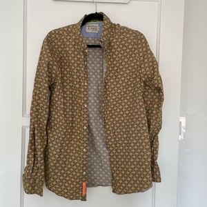 Men's yellow scotch & soda longsleeve button down